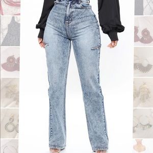 Don't Take Any Slit Boyfriend Jeans - Medium Wash